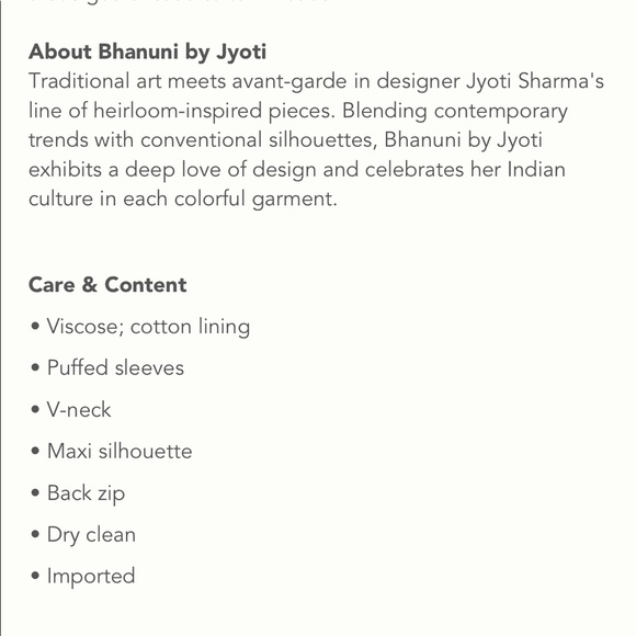 NWT Orange Motif Maxi Dress from Anthropologie size 0 - Picture 3 of 7